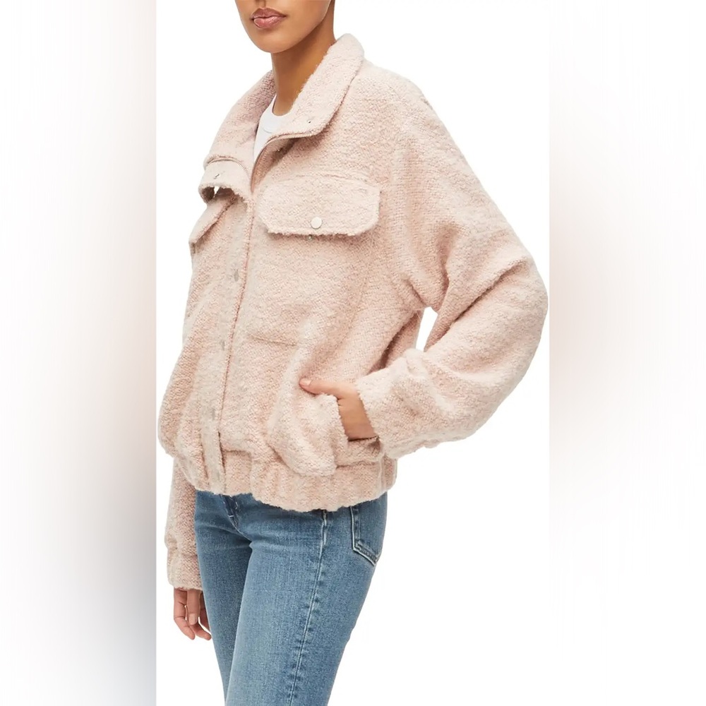 NWT MICHAEL STARS Leti Boucle Jacket, NWT!! Rose color size S, perfect condition